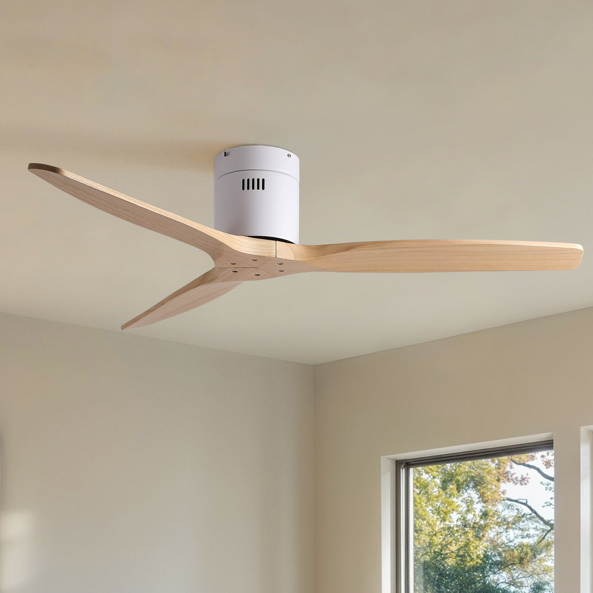 ELEMENT ACE 52 Inch Low Profile Flush Mount Ceiling Fan with