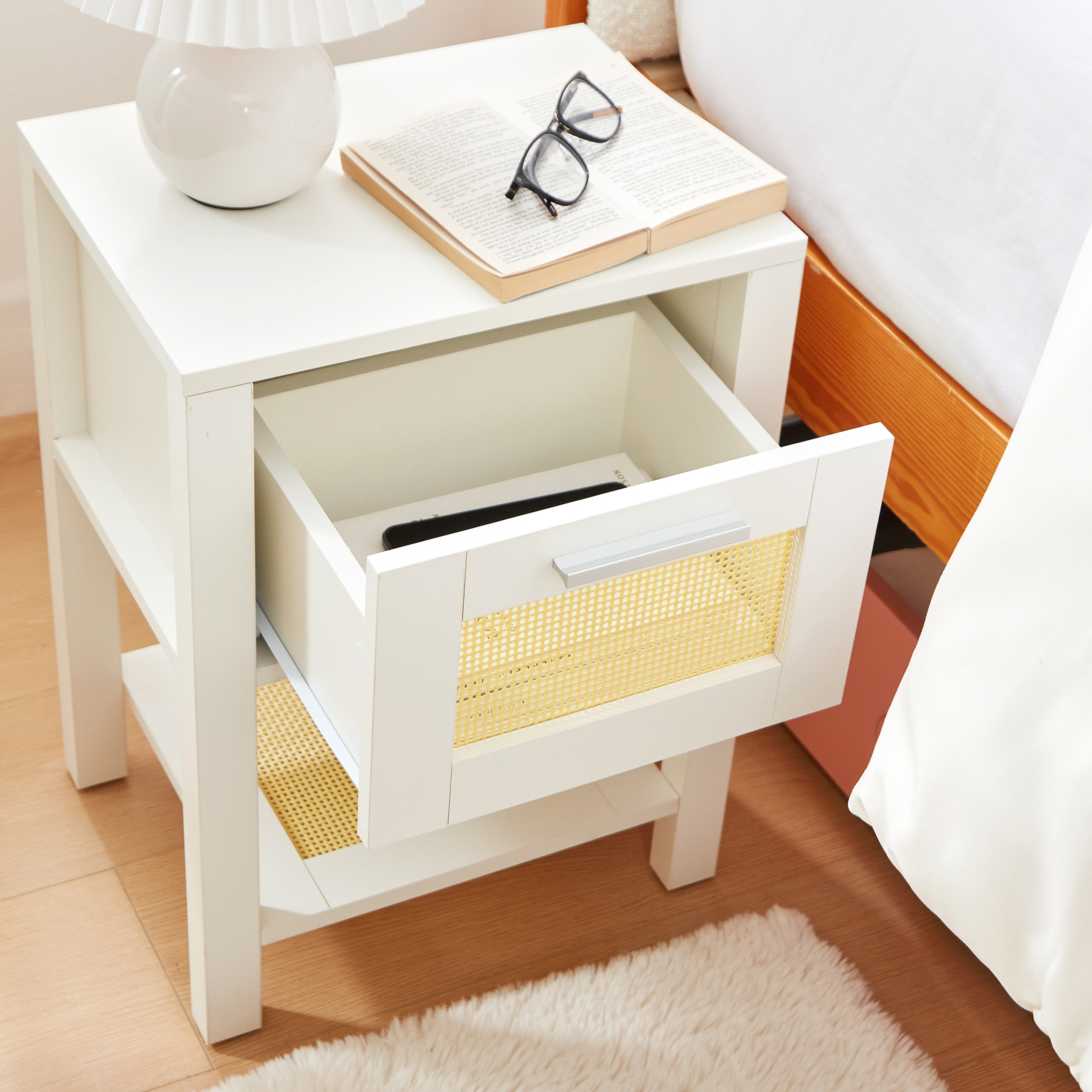 Desk Hutch White Twin XL To Full XL Bed Frame, DormCo Yak About It