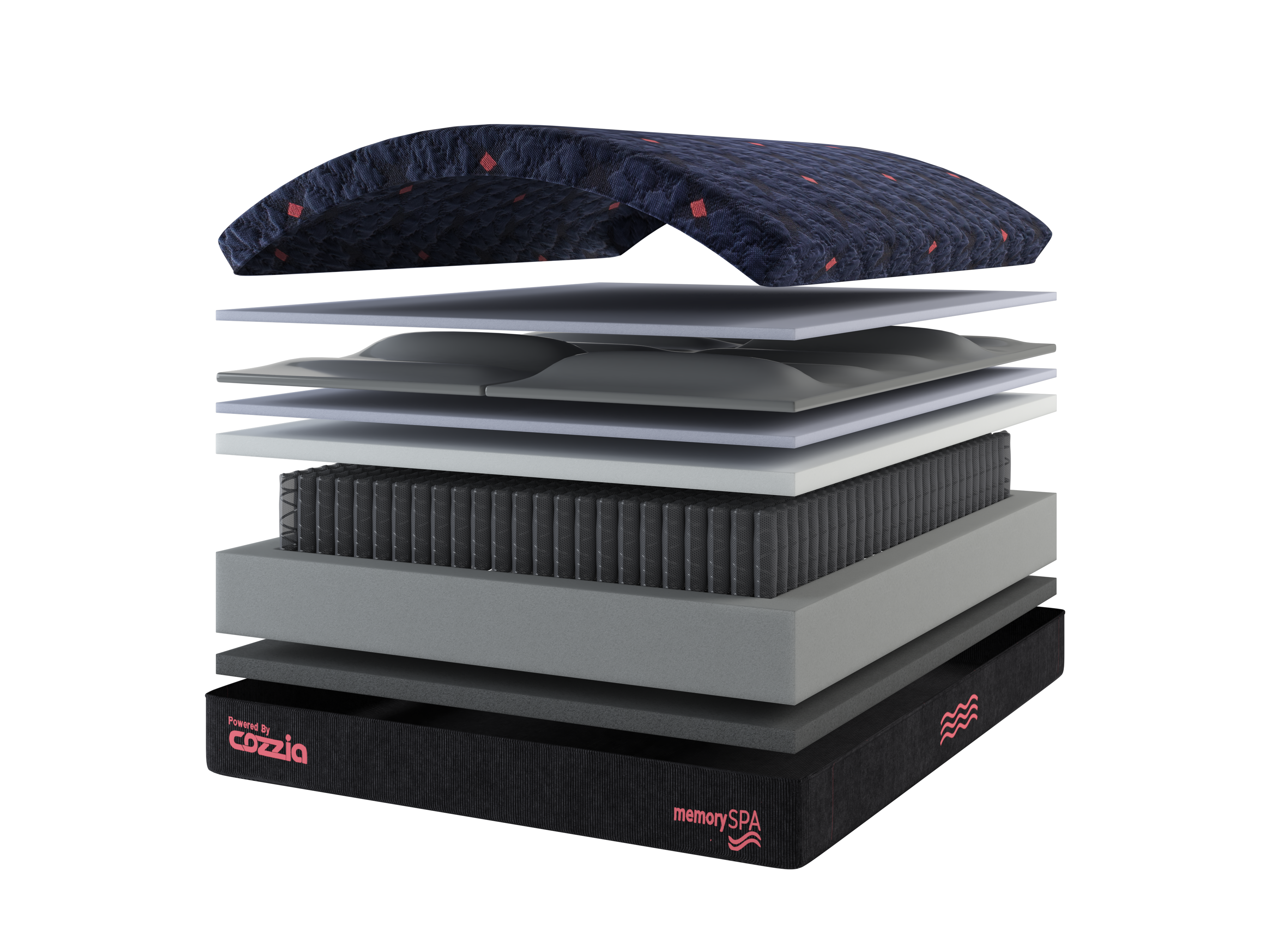 Memory Spa 8 Massaging Queen Mattress | Mathis Sleep