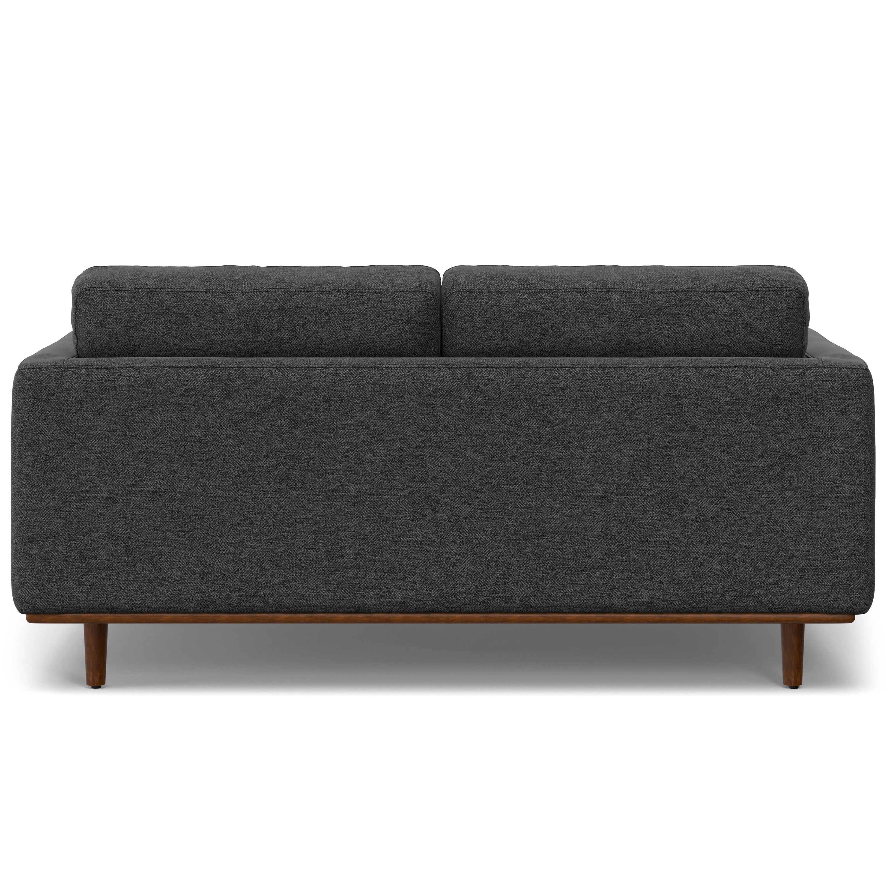 モーフ Morrison 72 inch Wide Mid-Century Modern Loveseat Sofa in Charcoal