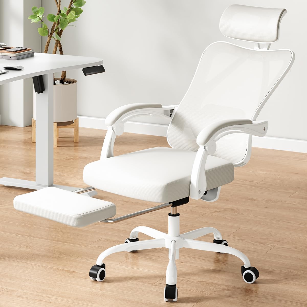 リリアン様。専用。TRUCK DESK ＆ IRON BASE CHAIR Petrimins Executive Office Chair with Retractable Footrest